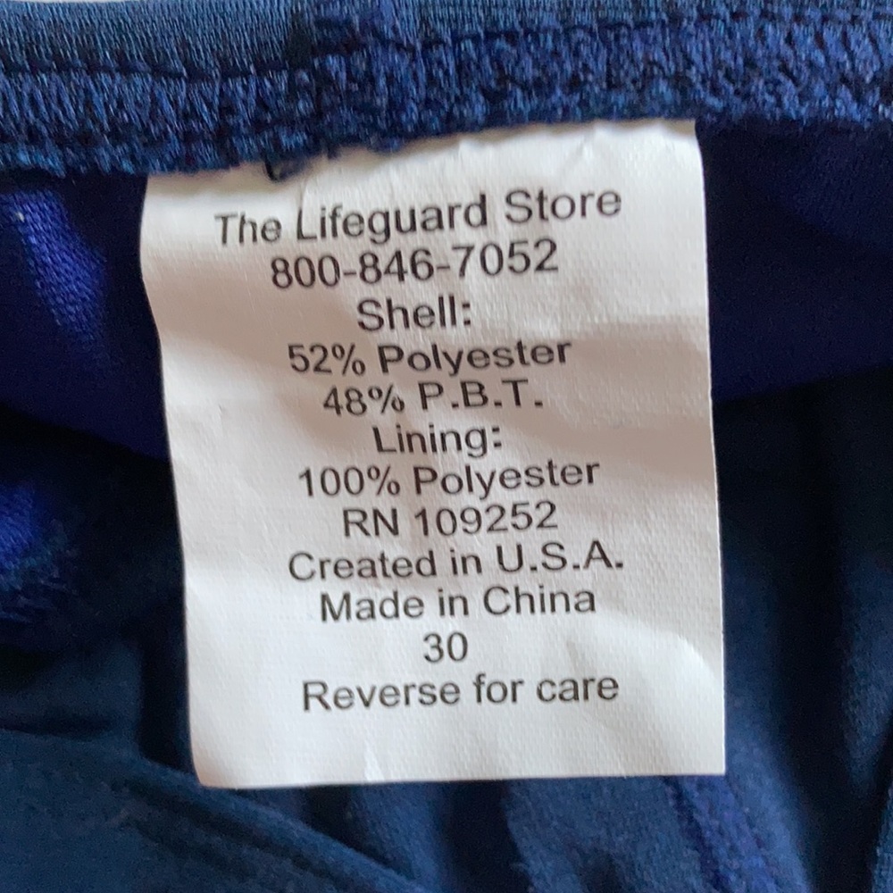 NWOT Lifeguard Store One Piece Navy Swimsuit Size 30 - Picture 4 of 5
